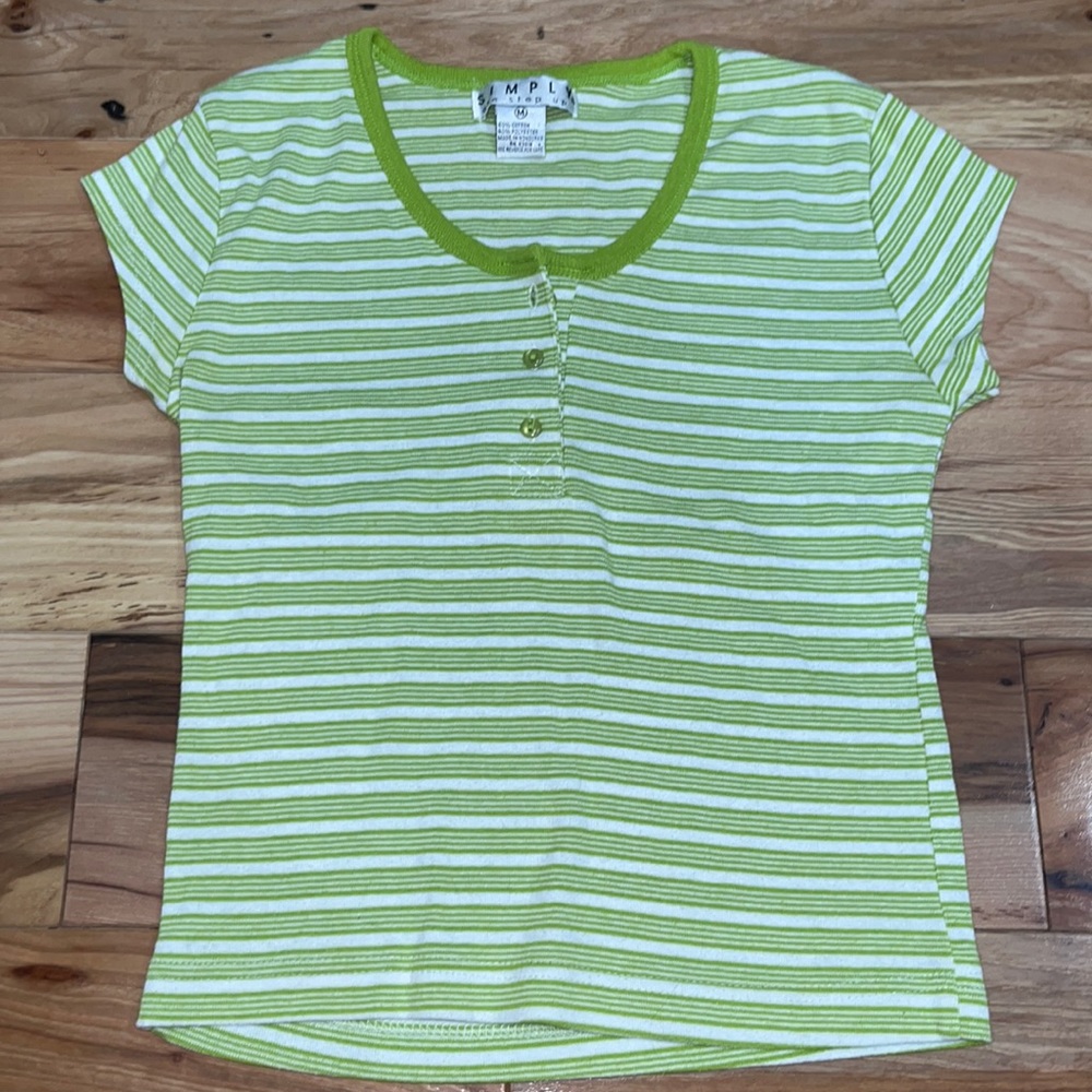 Striped Short Sleeve Top